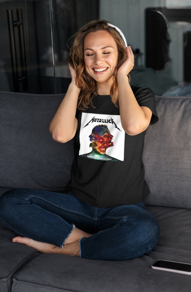 Bluzka damska z naszywką Metallica Hardwired..