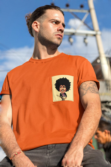 Koszulka z kieszonką JIMI HENDRIX
