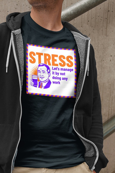 Koszulka z naszywką STRESS