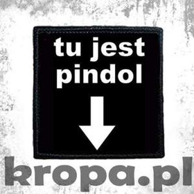 Naszywka  TU JEST PINDOL
