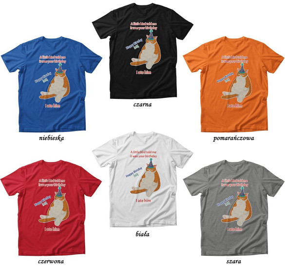 Koszulka urodzinowa I ATE HIM... Dodaj imię