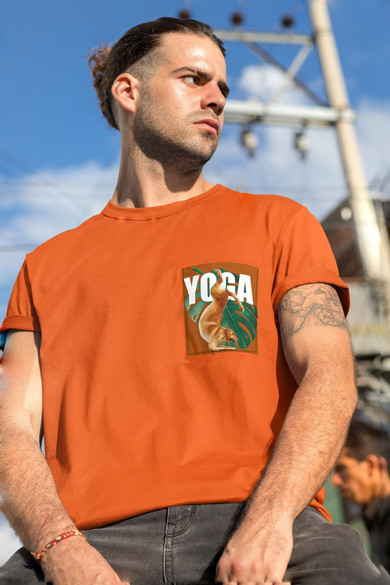 Koszulka z kieszonką YOGA DOG 02