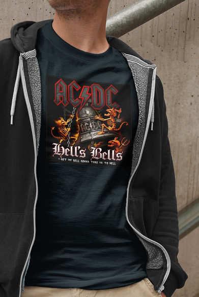 Koszulka z naszywką AC/DC Hells Bells