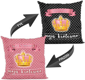 Poduszka na Walentynki Dzień dobry / Dobranoc DODAJ NAPIS