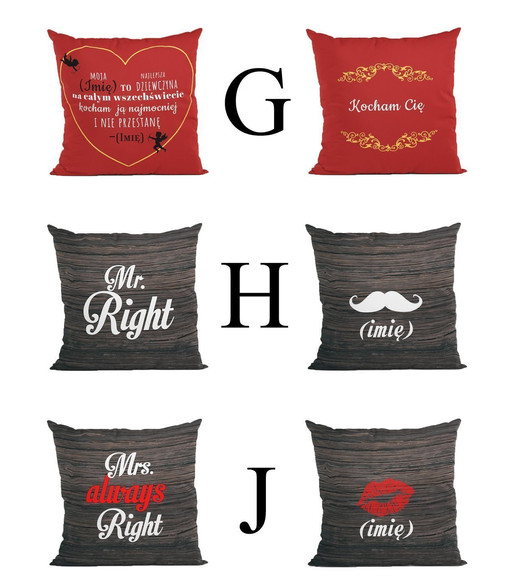 Poduszka na Walentynki + Magnes i Imię GRATIS!