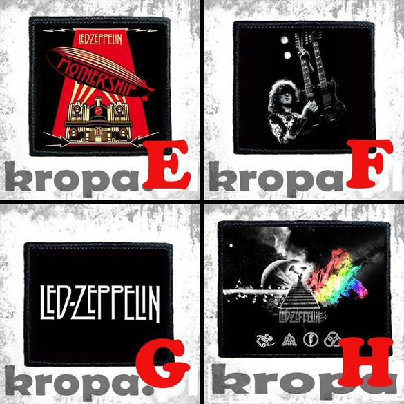 Naszywka LED ZEPPELIN 10 x 10 cm  Dużo Wzorów!