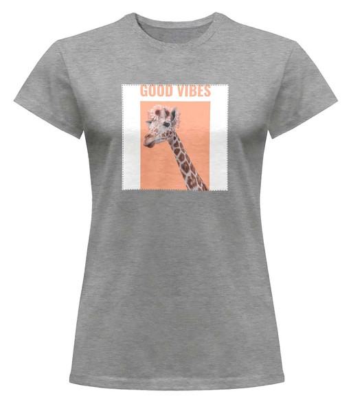 Bluzka damska z naszywką Good vibes