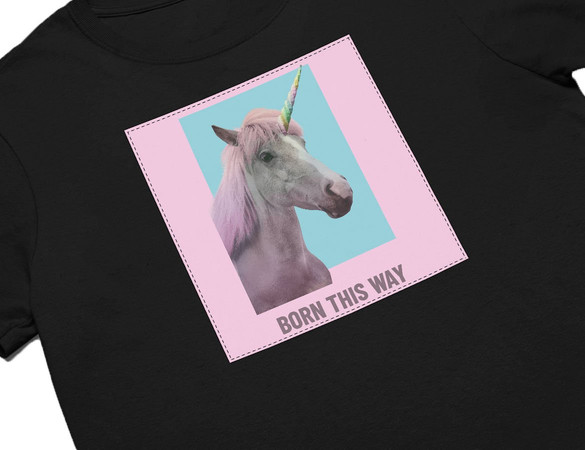 Koszulka z naszywką Born this way