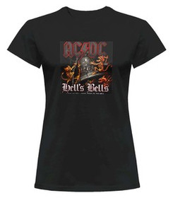 Bluzka damska z naszywką AC/DC Hells Bells