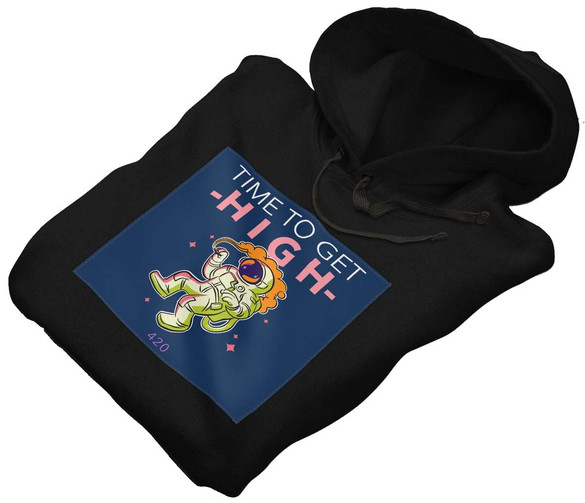 Bluza z naszywką Time to get high