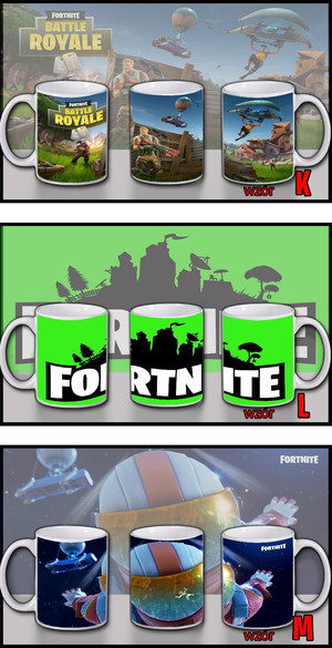 Kubek FORTNITE 33 wzory + imię gracza GRATIS