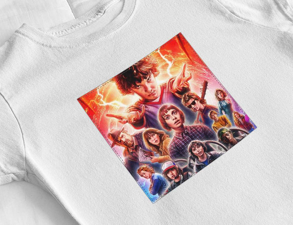 Bluzka damska z naszywką Stranger Things squad 2