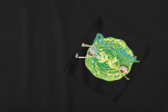 Koszulka z kieszonką RICK AND MORTY