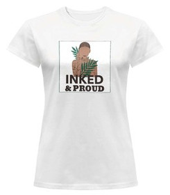 Bluzka damska z naszywką Inked&Proud