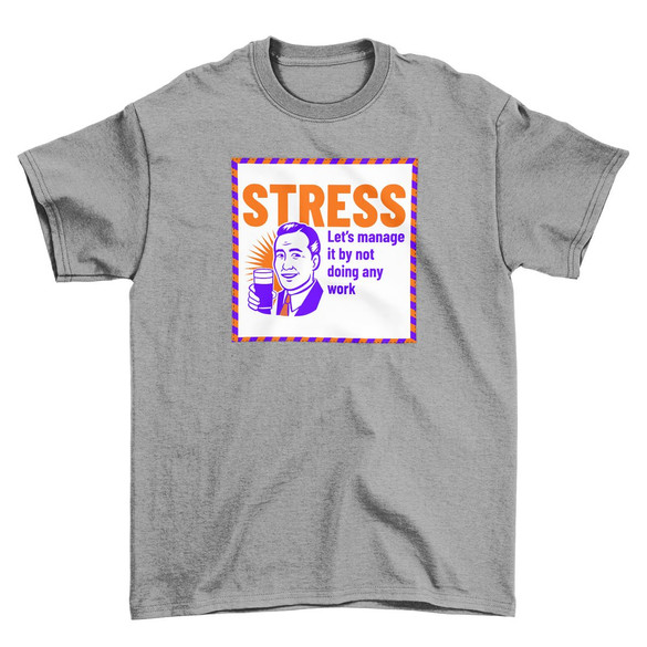 Koszulka z naszywką STRESS