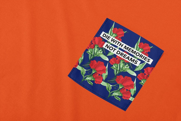 Koszulka z kieszonką DIE WITH MEMORIES