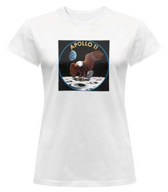Bluzka damska z naszywką Apollo 11