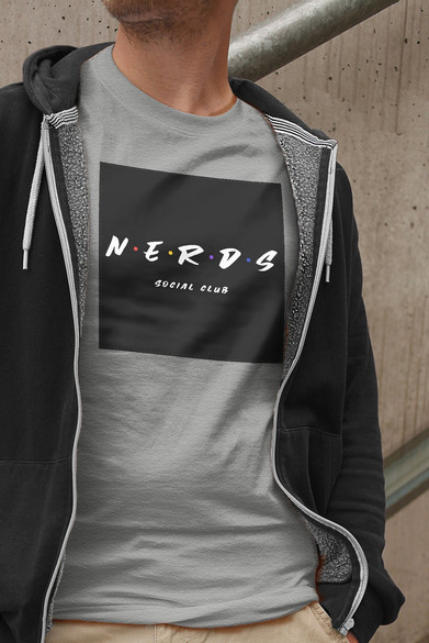 Koszulka z naszywką Friends -NERDS