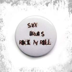 Przypinka SEX, DRUGS, ROCK'N'ROLL