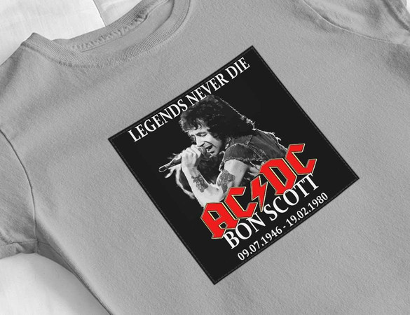 Bluzka damska z naszywką AC/DC Bon Scott