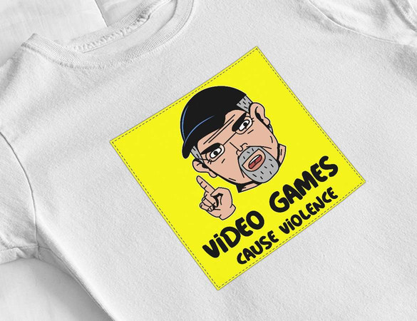 Bluzka damska z naszywką Video games...