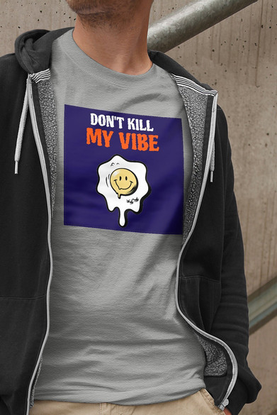 Koszulka z naszywką Don't Kill My Vibe