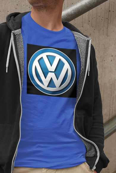 Koszulka z naszywką Volkswagen logo black