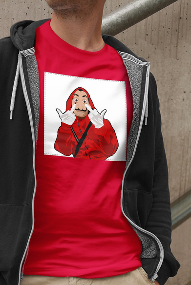 Koszulka z naszywką Dom z papieru 03