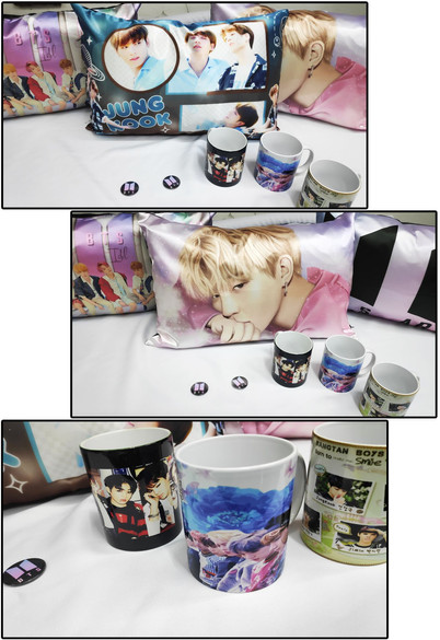 BTS Poduszka + Kubek + Imię Gratis ZESTAW PREZENT