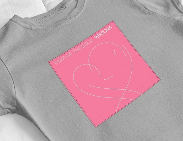 Bluzka damska z naszywką BTS Map of the Soul