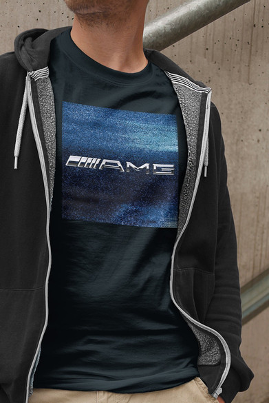 Koszulka z naszywką Mercedes AMG