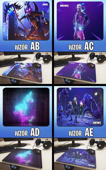 Podkładka pod mysz FORTNITE 36x29cm Z POLSKI +imię