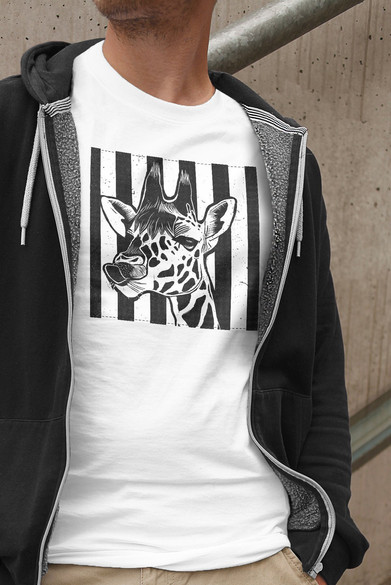 Koszulka z naszywką Giraffe/ żyrafa