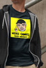 Koszulka z naszywką Video games...