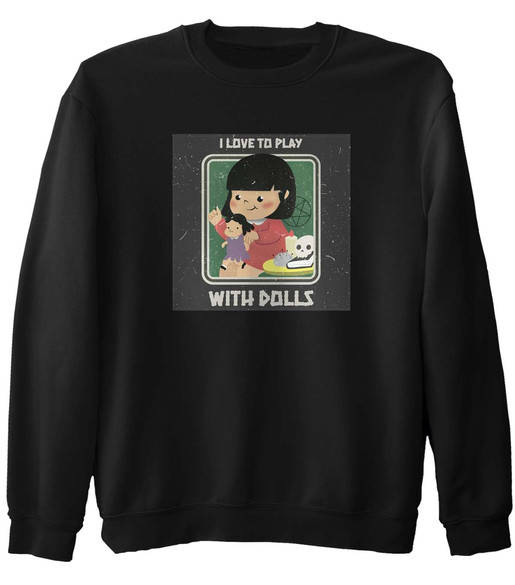 Bluza z naszywką I love to play...