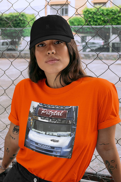 Koszulka z naszywką Scania car