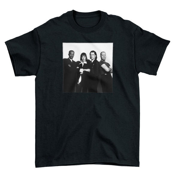 Koszulka z naszywką Pulp Fiction Squad 01
