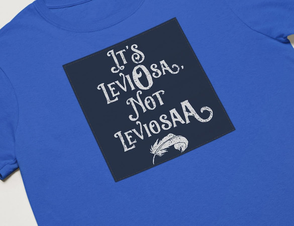 Koszulka z naszywką  Harry Potter leviosa