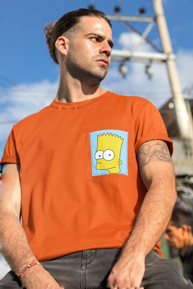 Koszulka z kieszonką BART SIMPSON FACE