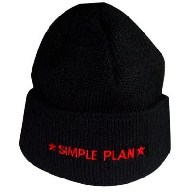 Czapka zimowa SIMPLE PLAN (czerwone logo) 01