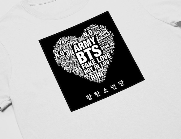 Koszulka z naszywką BTS Army