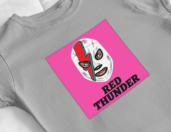 Bluzka damska z naszywką Red Thunder