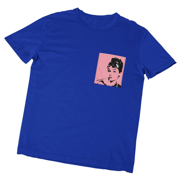 	Koszulka z kieszonką AUDREY HEPBURN