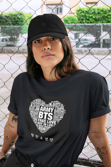 Koszulka z naszywką BTS Army