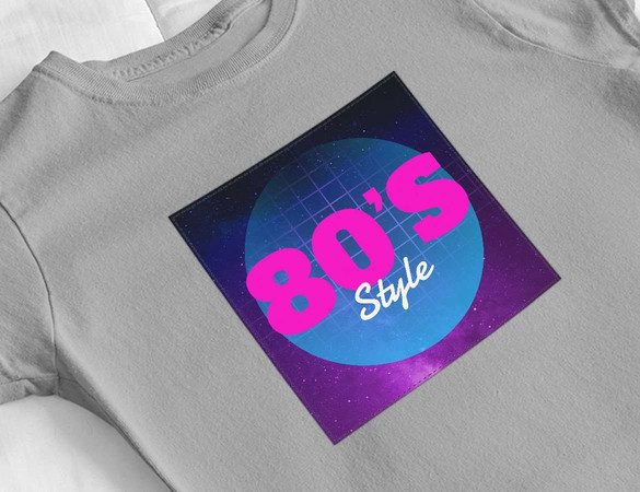 Bluzka damska z naszywką 80's Style