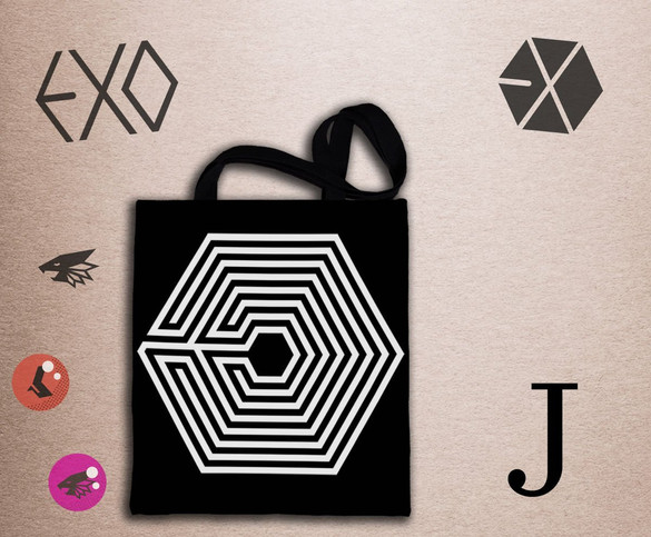 Torba na ramię EXO #k-pop FULLPRINT z Polski WZORY