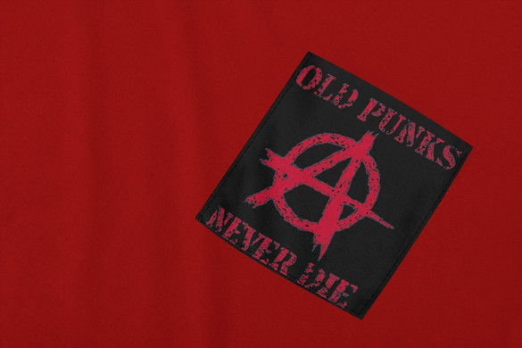 Koszulka z kieszonką Old punks never die