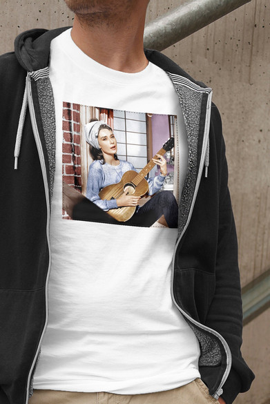 Koszulka z naszywką Audrey Hepburn 01