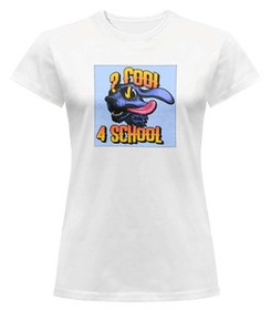 Bluzka damska z naszywką 2 cool 4 school