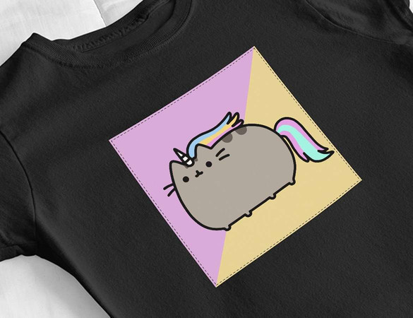 Bluzka damska z naszywką Cat Unicorne 01